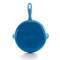 MegaChef Round 10.25" Blue Enameled Cast Iron Skillet